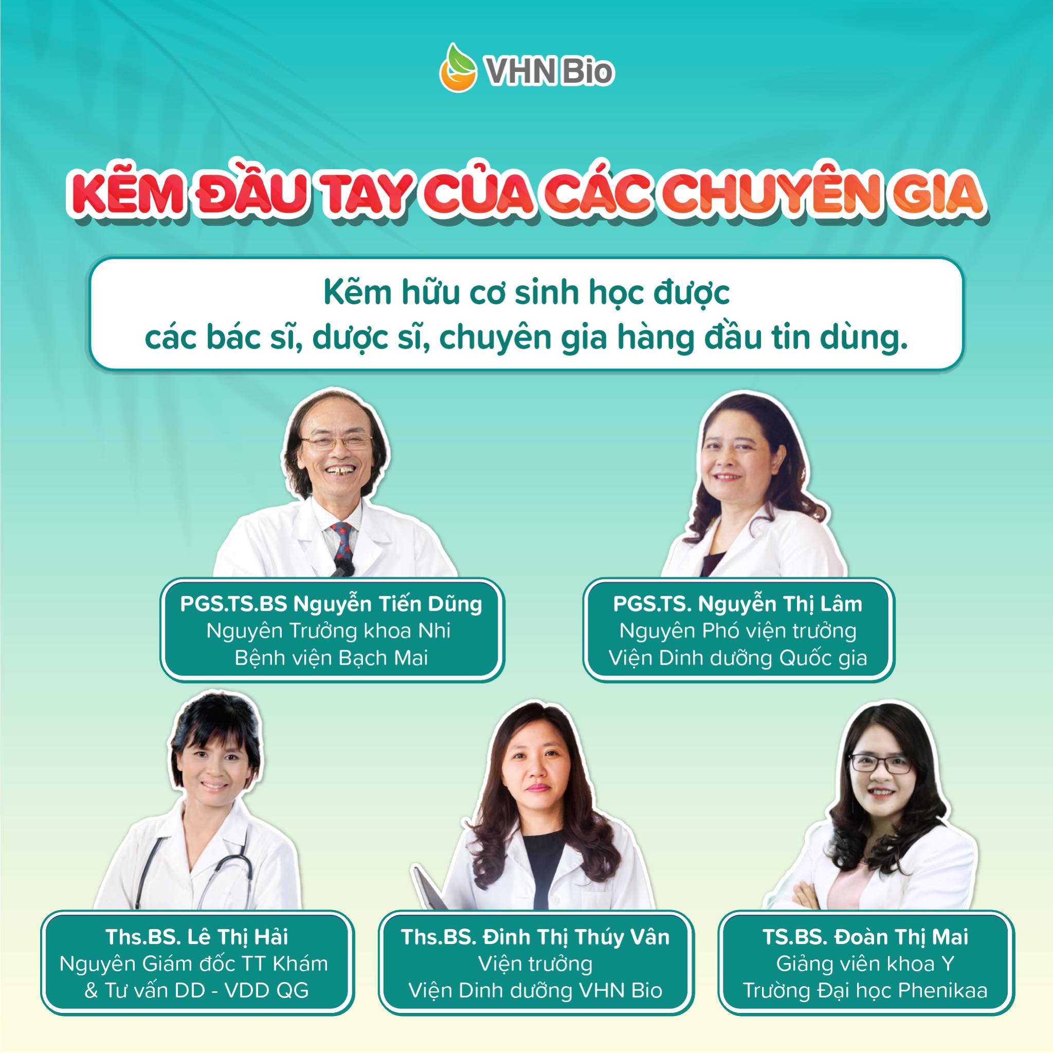 Đội Ngũ Chuyên Gia-Viện Dinh Dưỡng VHN Bio